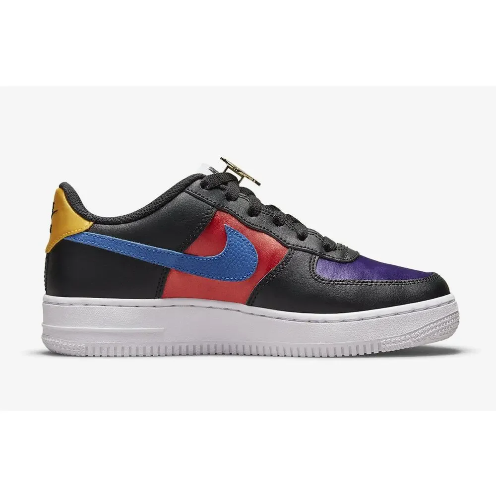 Nike Air Force 1 LV8 EMB NBA WNBA Black Teal DN4178 001 - SIZE 6Y / 7.5 WOMENS - Picture 4 of 13